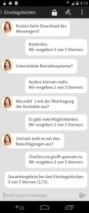 ChatsScure Einstiegshürden