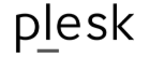 Logo von plesk in schwarz