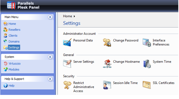 Zertifikatsinstallation: Plesk 9 Zertifikatsinstallation: Plesk 9