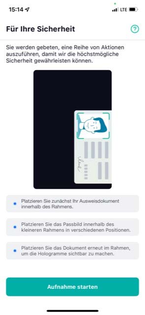 Signius SelfieIdent Nect Wallet Identifikation